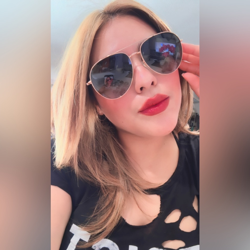 Givenchy Black and Silver Sunglasses